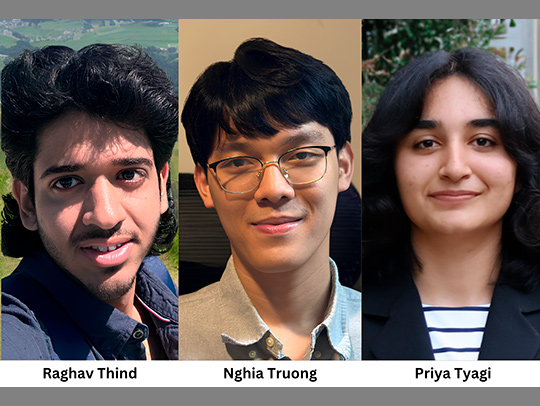 Raghav Thind, Nghia Truong and Priya Tyagi