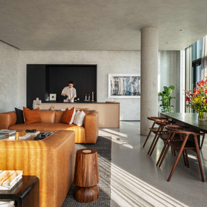 open living with living room, kitchen, and dinaing areas in 505 State Street, Brooklyn, NJ